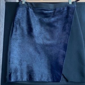 NWT Club Monaco Calf Hair Envelope Wrap Skirt Sz 0